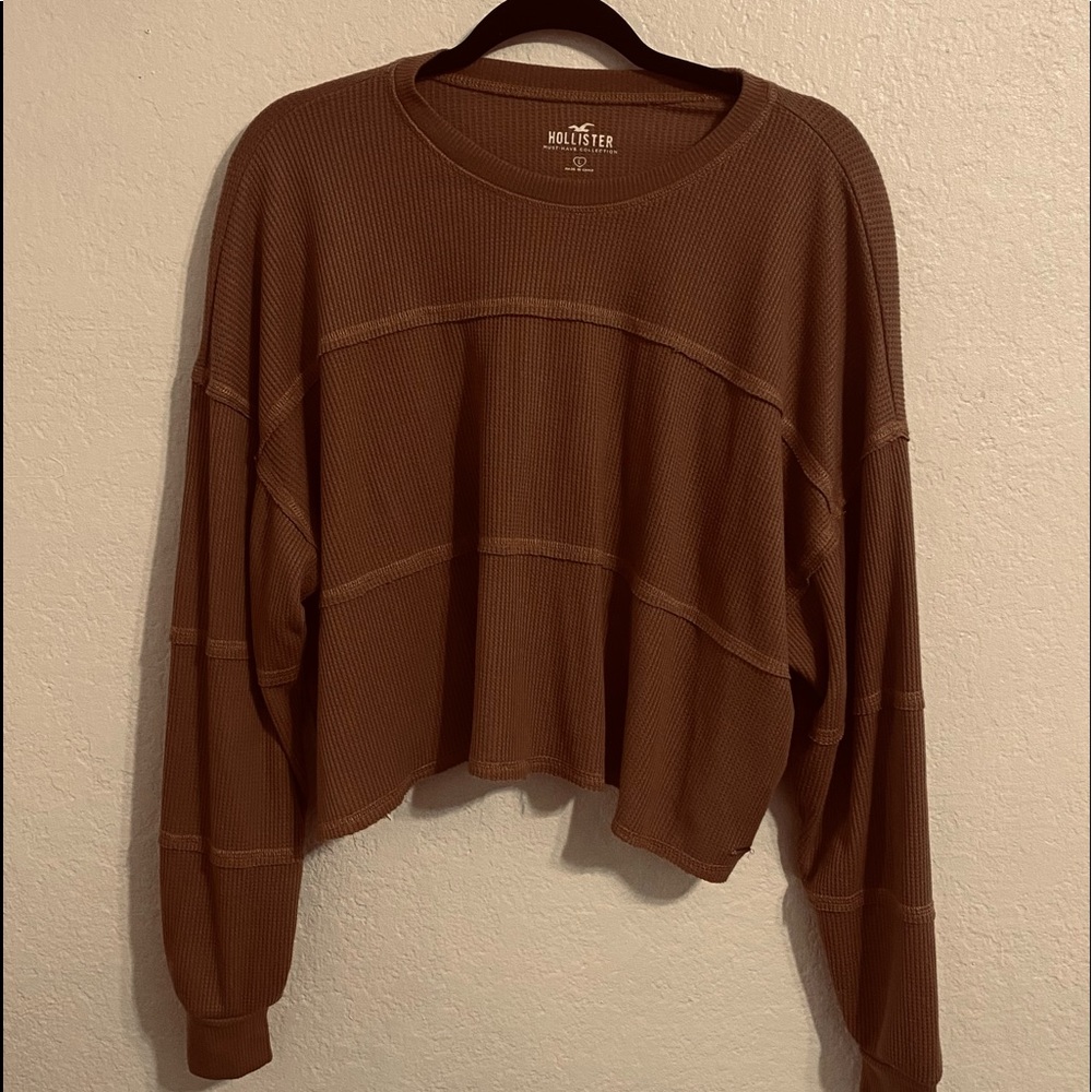 Hollister waffle boyfriend shirt